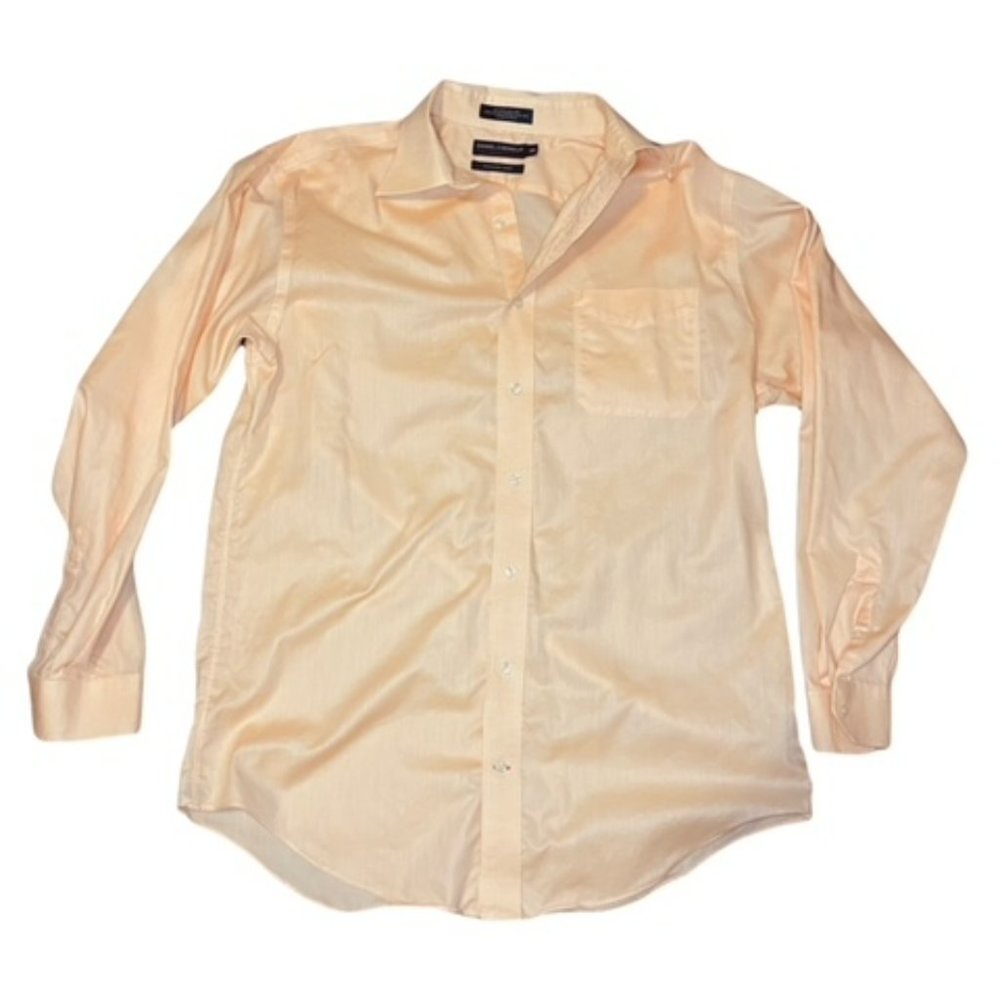 Daniel Cremieux Light Orange Long Sleeve Button Up Richard Shirt‎ Sz 16-35